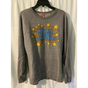 Homage Not All Heroes Wear Capes Sweatshirt Adult Large